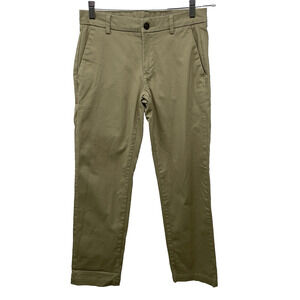 St. John's Bay Men's 30x30 Khaki‎ Tan Flex Stretch Chino Pants Uniform Preppy